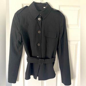 Louis Vuitton Black Belted Uniform Jacket 40